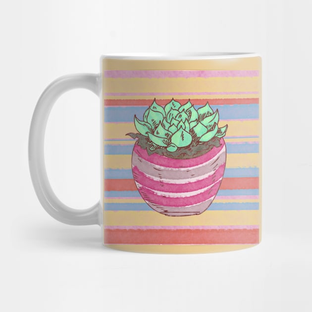 Southwestern Succulent by Laura Beth Art